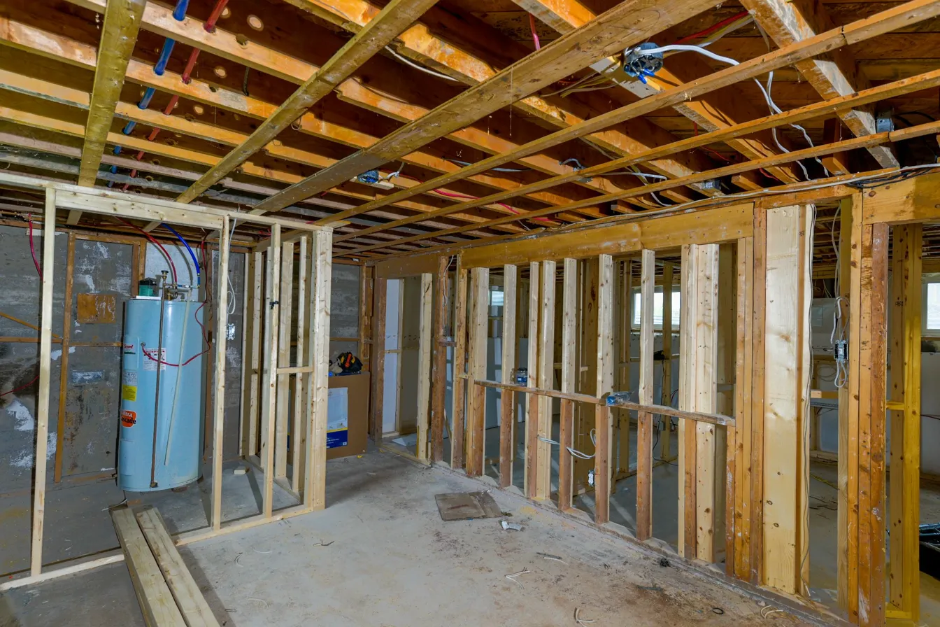 Before — unfinished basement in St. Catharines